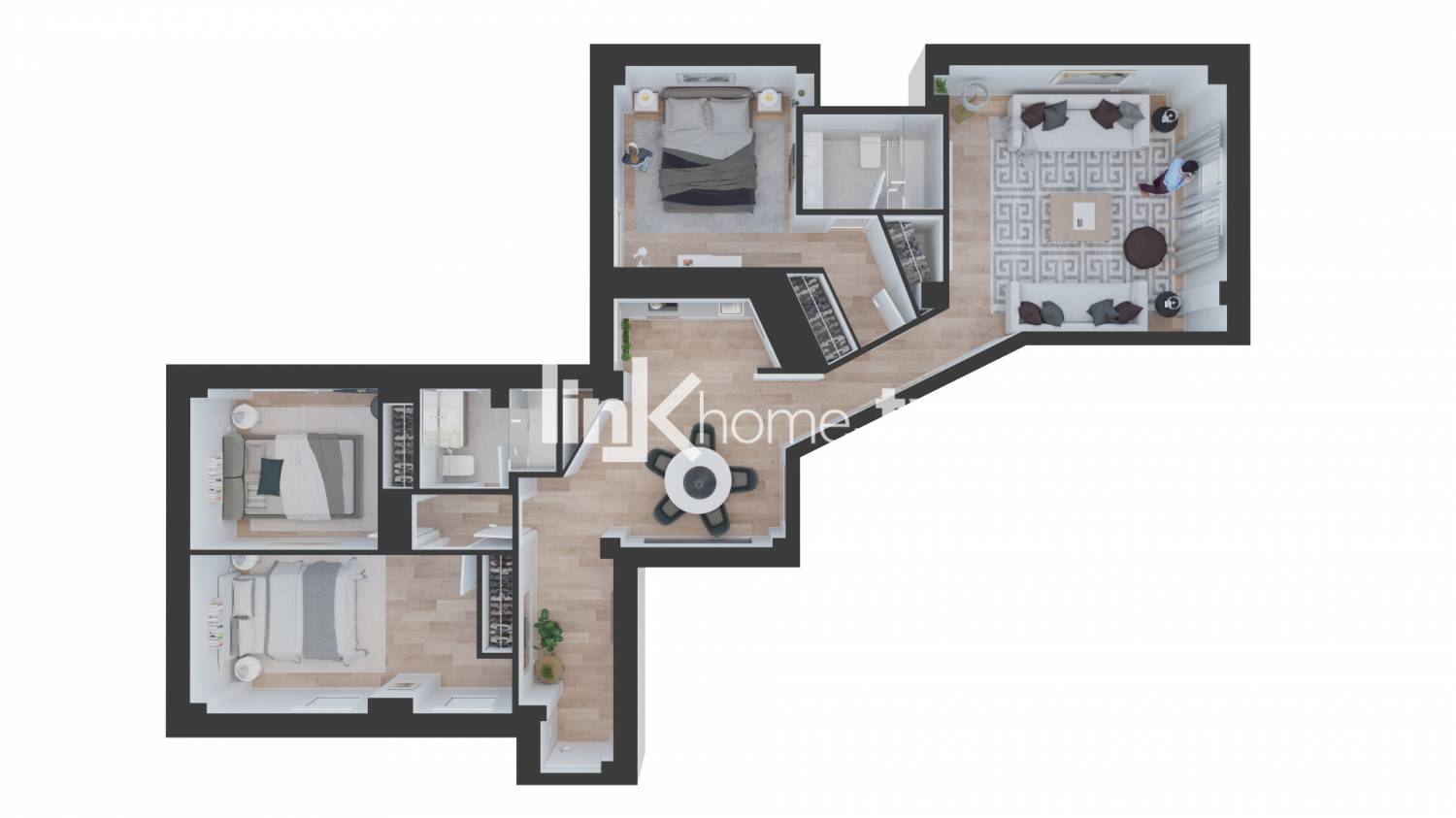Plano 3D - Idea de Decoración